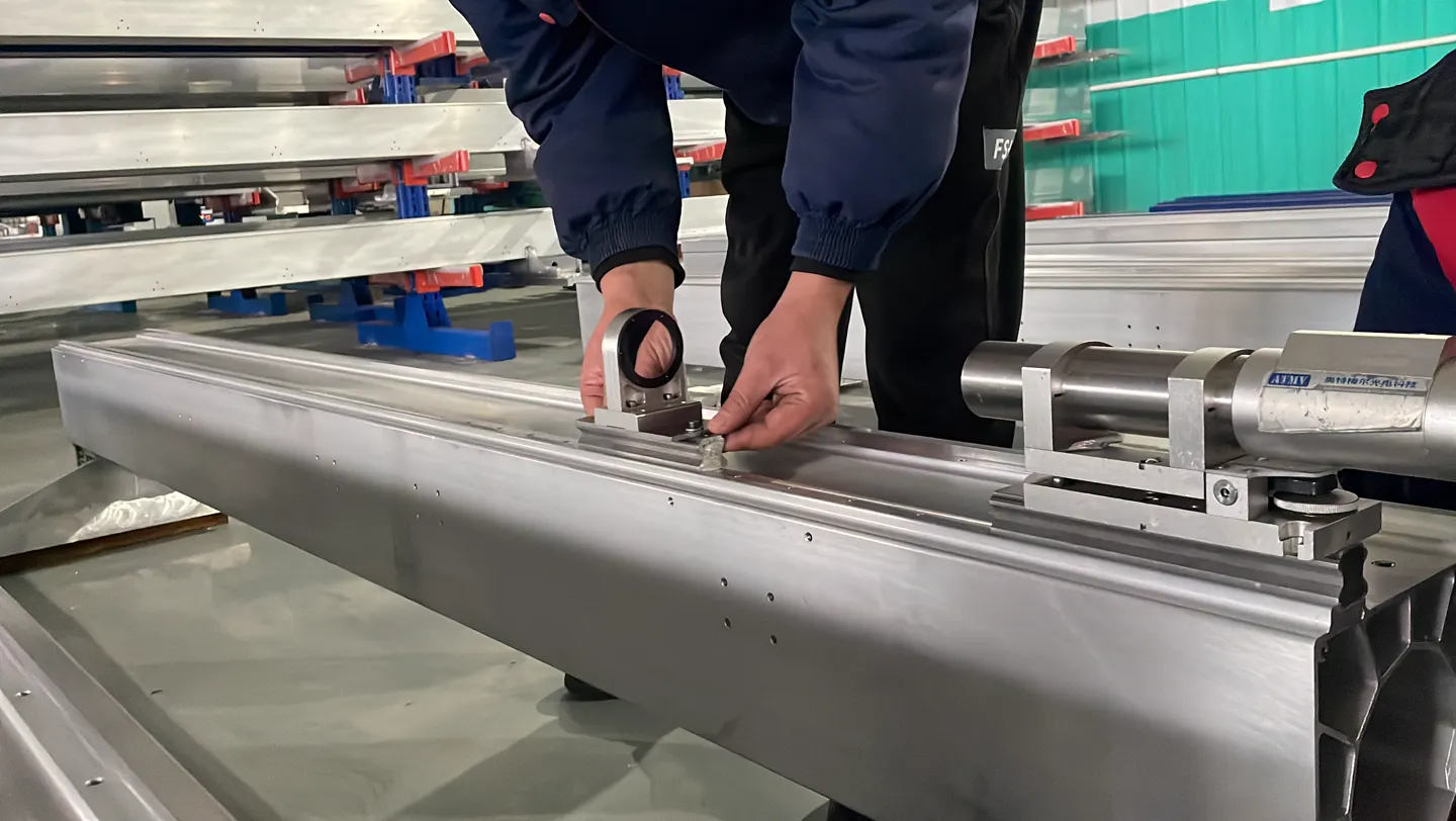 Linear assembly measured during inspection